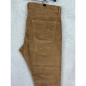 J Crew Corduroy Jeans Mens 36x32 Brown 1040 Regular Fit Stretch New